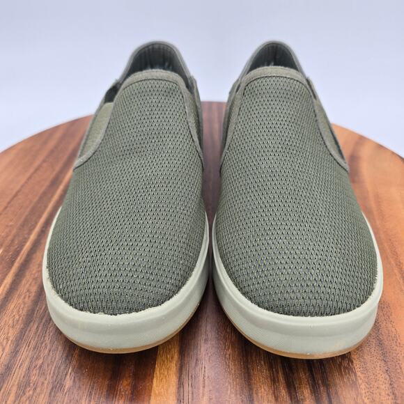 OluKai Shoes Women's 7.5 Green Ki'ihele Slip On Low Top Casual Comfort Sneakers - Picture 2 of 8
